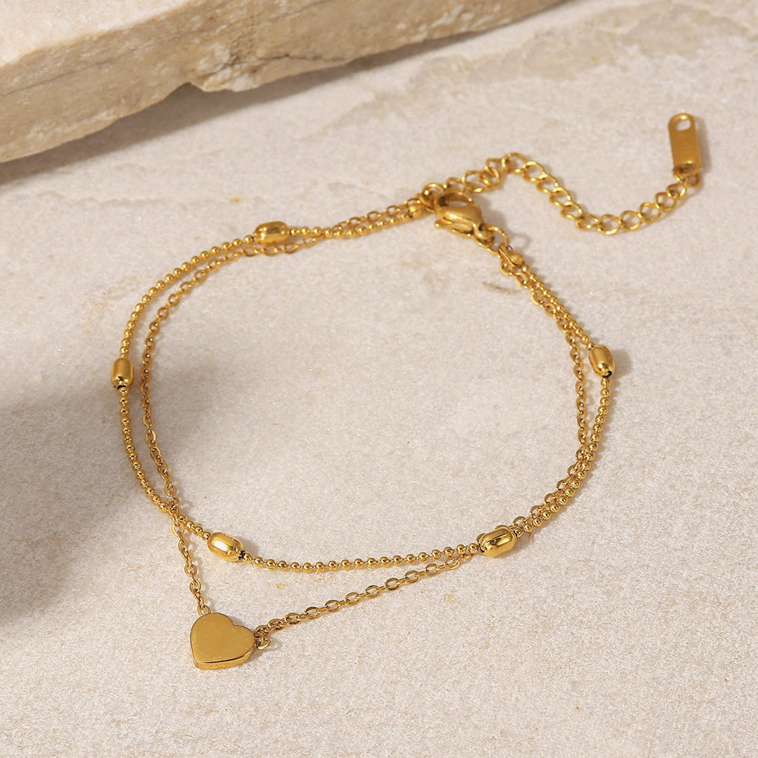 Lomenda Love Beaded Anklet