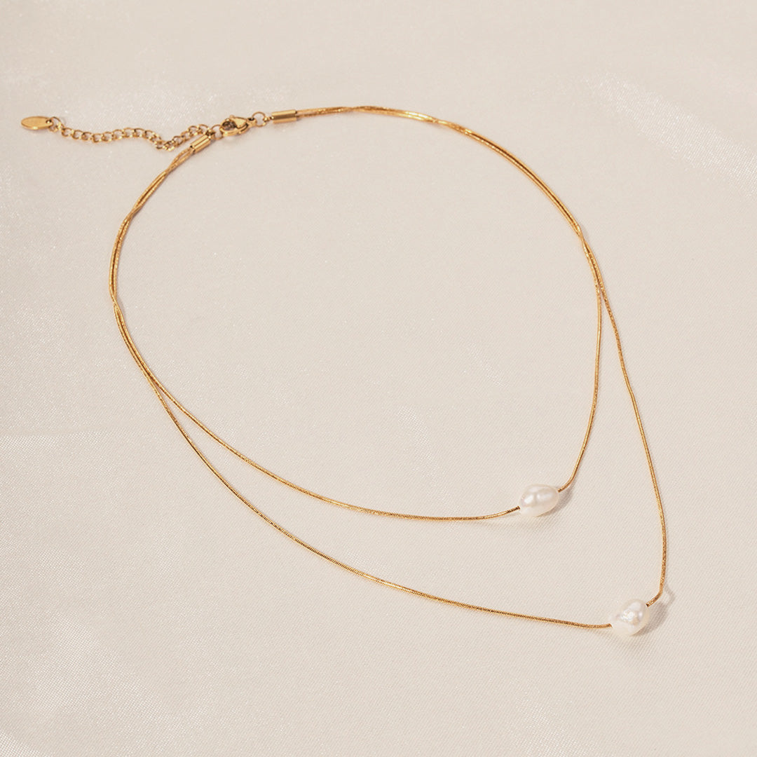 Lomenda Duo Pearl Necklace