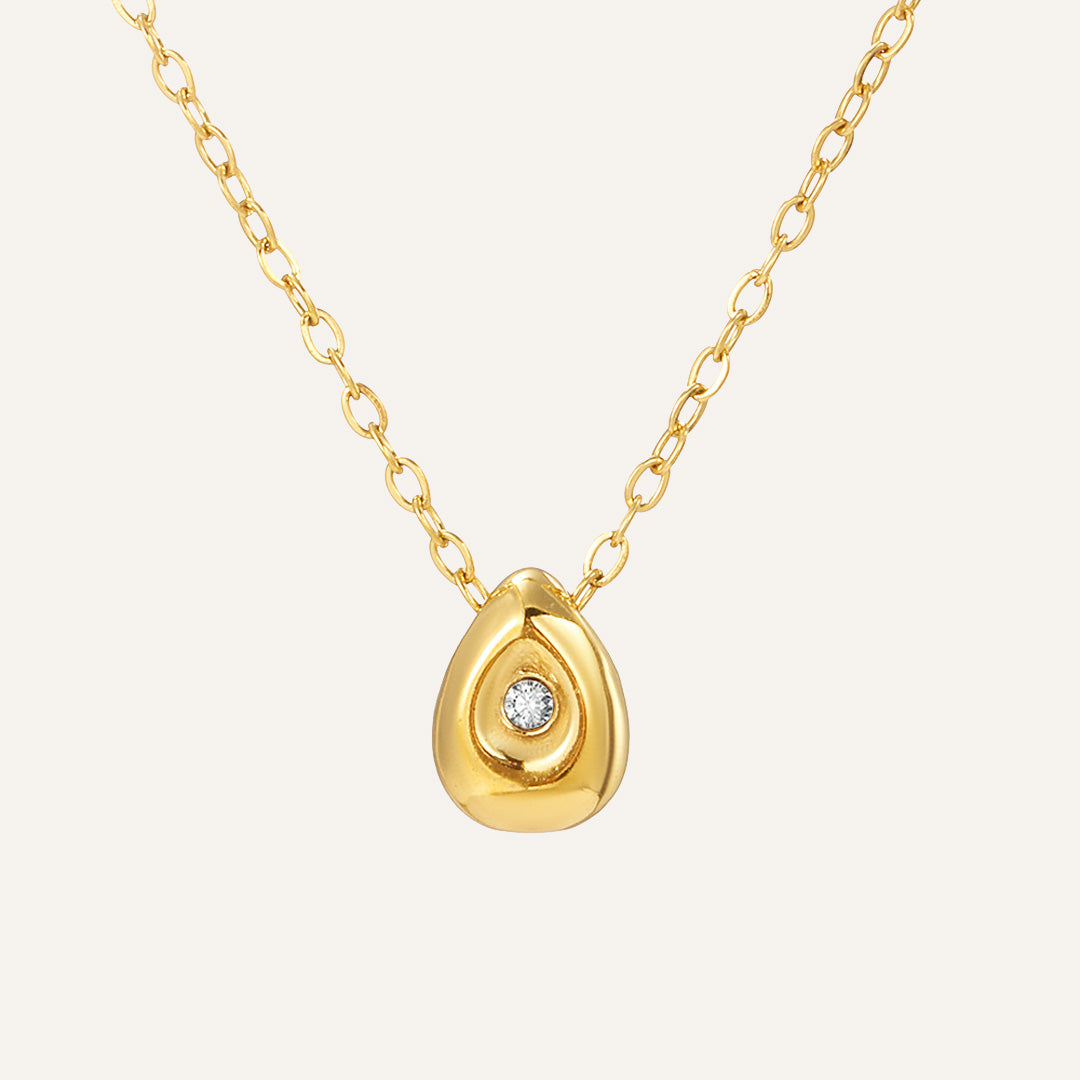 Lomenda Dazzling Teardrop Pendant Necklace