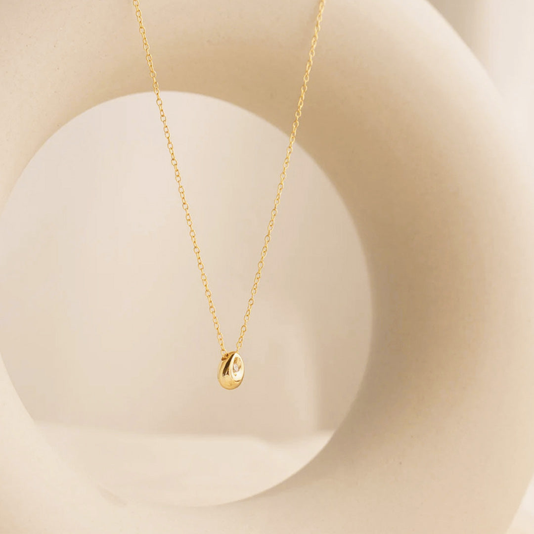 Lomenda Dazzling Teardrop Pendant Necklace