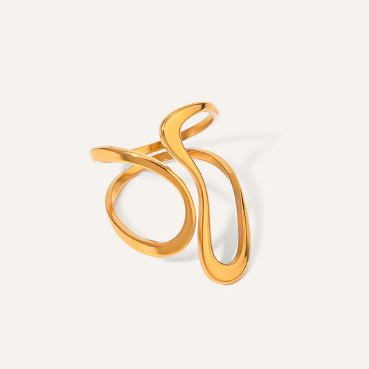 Lomenda Ethereal Flow Open Ring