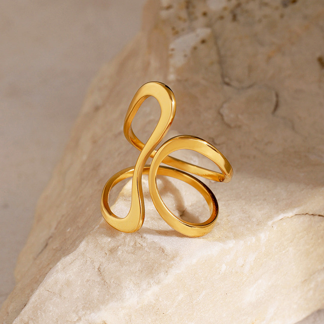 Lomenda Ethereal Flow Open Ring