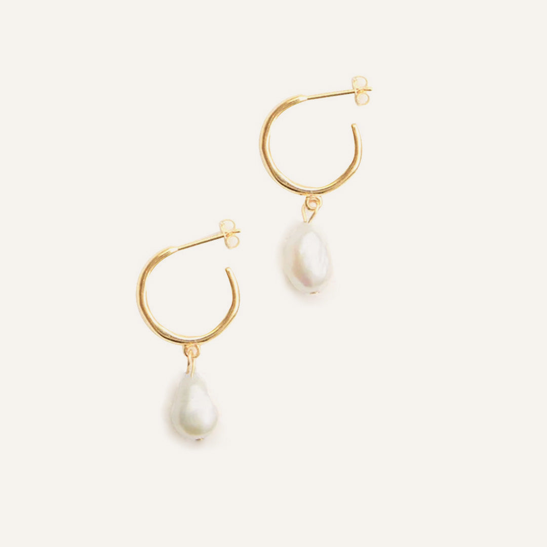 Lomenda Freshwater Pearl Drop Earrings